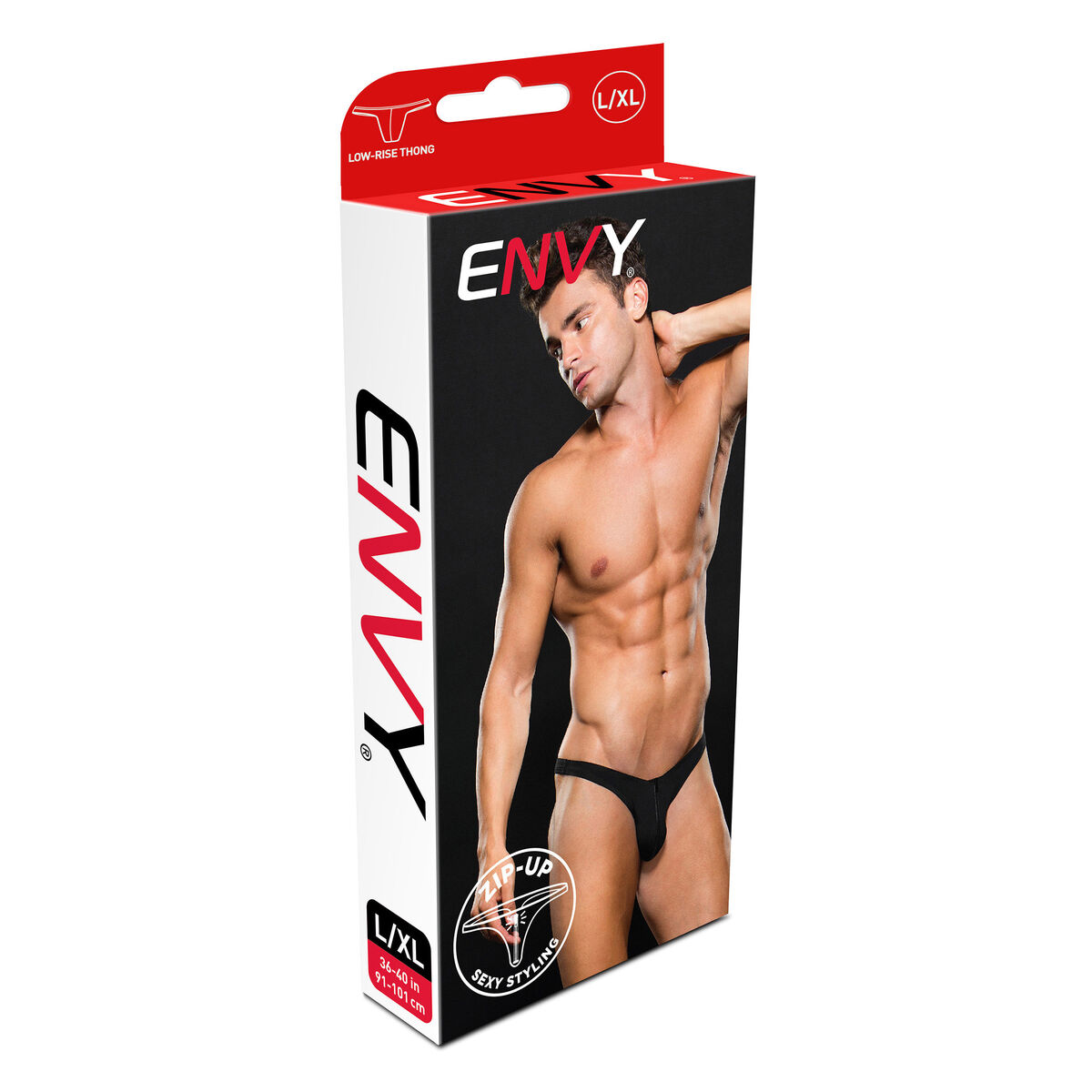Remmi Envy Lowrise Zip Musta L/XL